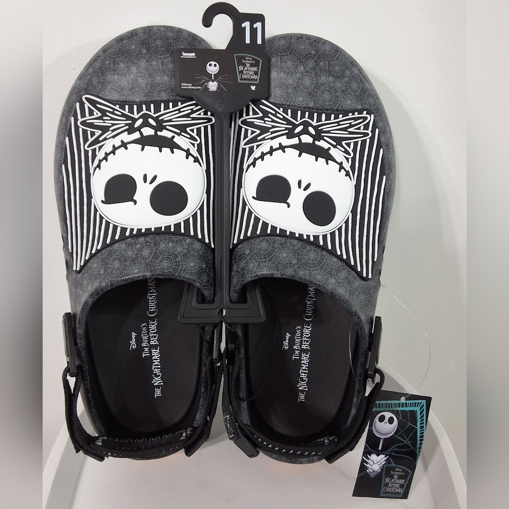 NWT Disney The Nightmare Before Christmas Jack Skellington Men's Clogs, Size 11